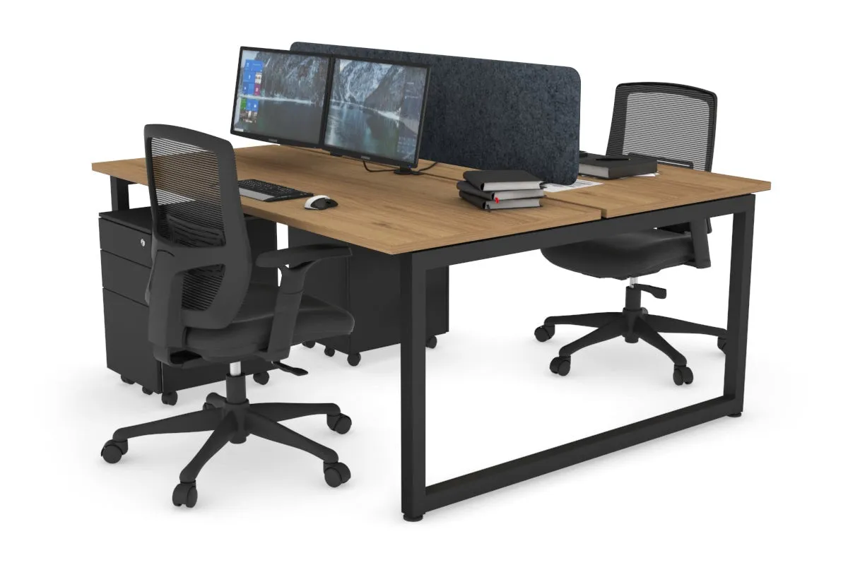 Quadro Loop Legs 2 Person Office Workstation [1800L x 700W]