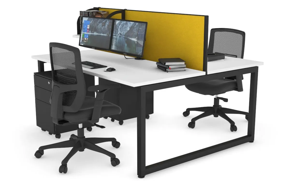 Quadro Loop Legs 2 Person Office Workstation [1800L x 700W]