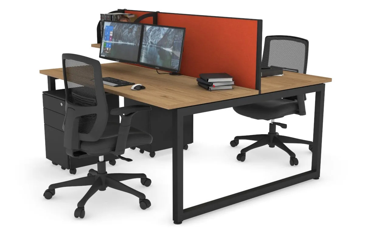 Quadro Loop Legs 2 Person Office Workstation [1800L x 700W]