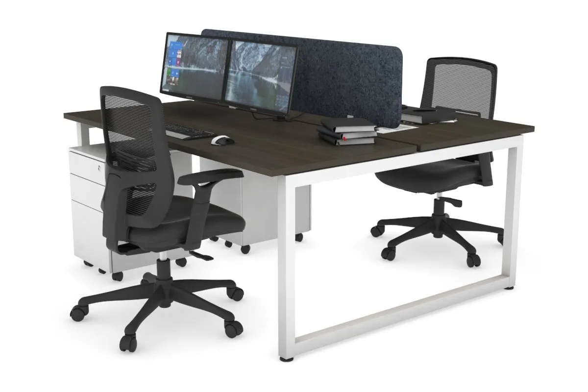 Quadro Loop Legs 2 Person Office Workstation [1800L x 700W]