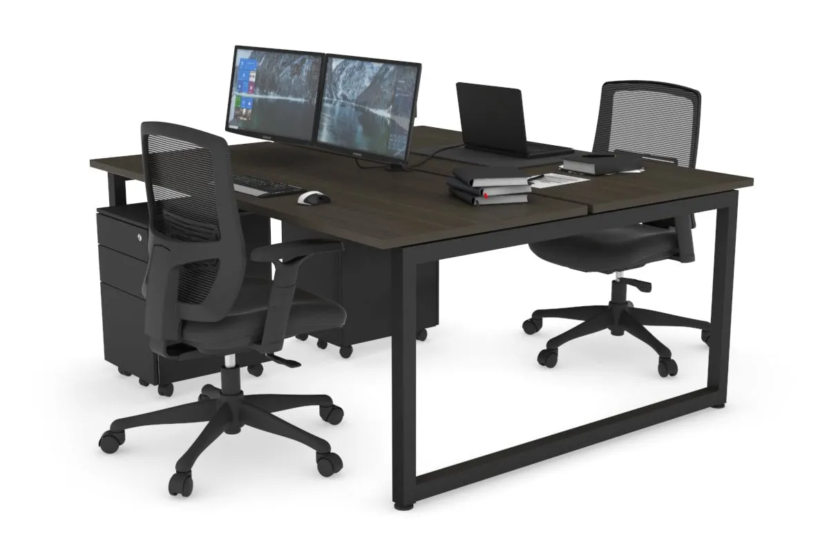 Quadro Loop Legs 2 Person Office Workstation [1800L x 700W]