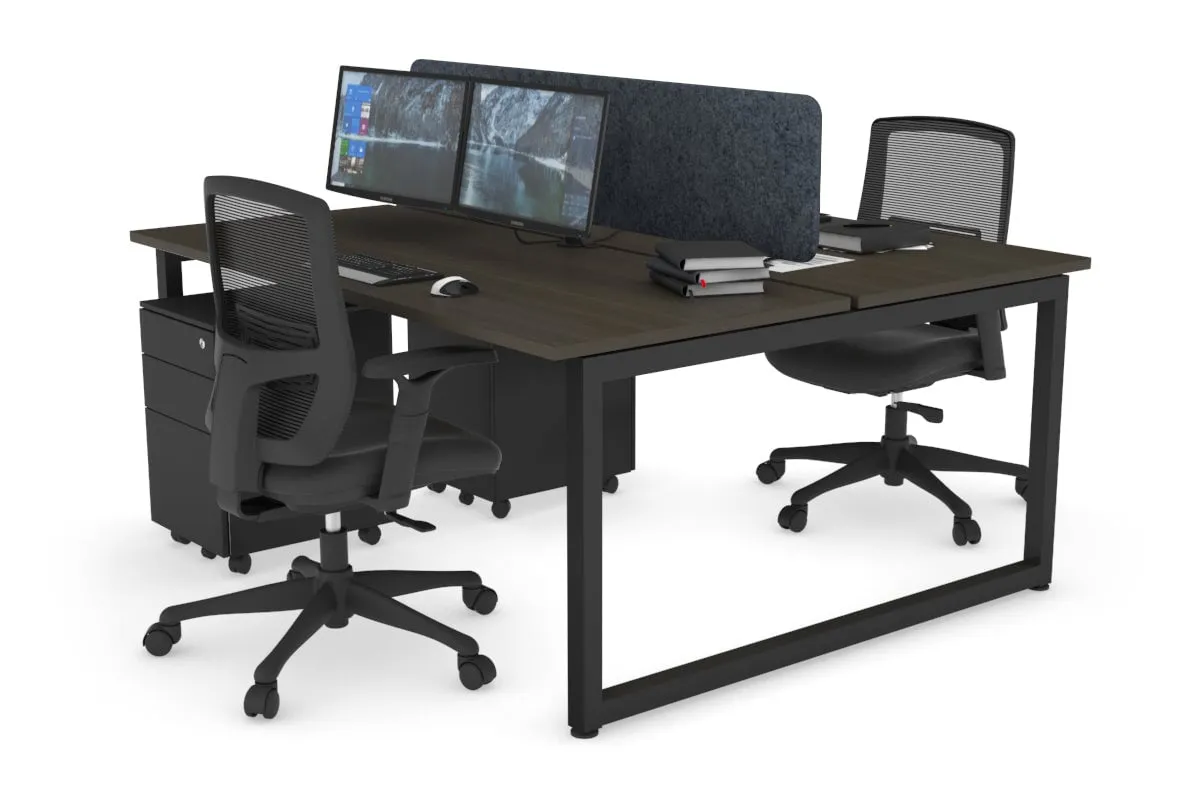 Quadro Loop Legs 2 Person Office Workstation [1800L x 700W]