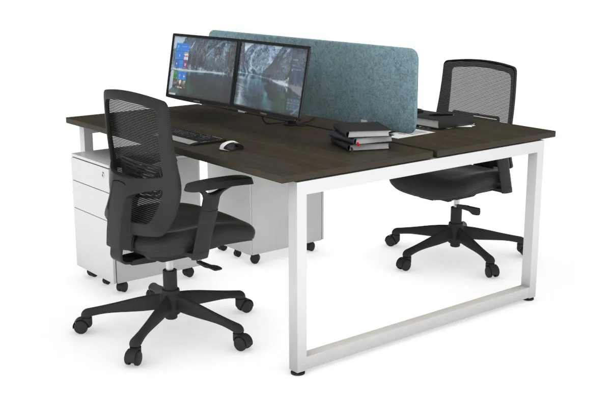 Quadro Loop Legs 2 Person Office Workstation [1800L x 700W]