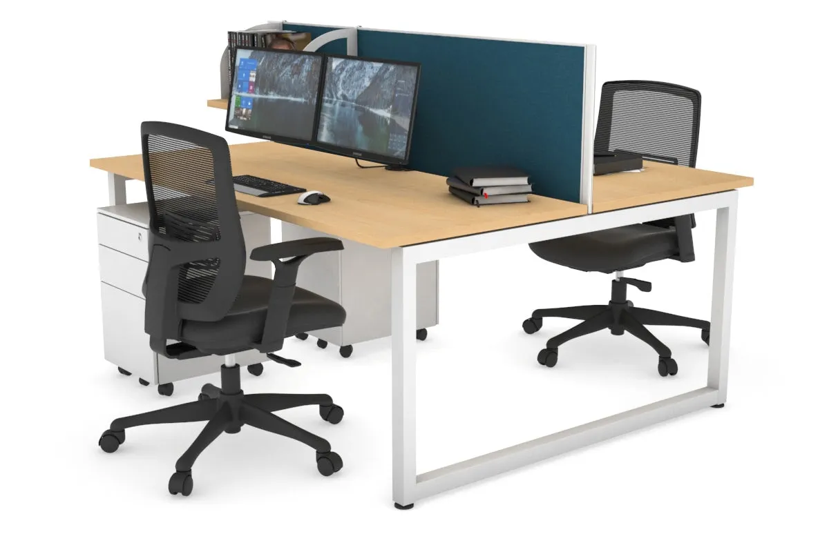 Quadro Loop Legs 2 Person Office Workstation [1800L x 700W]