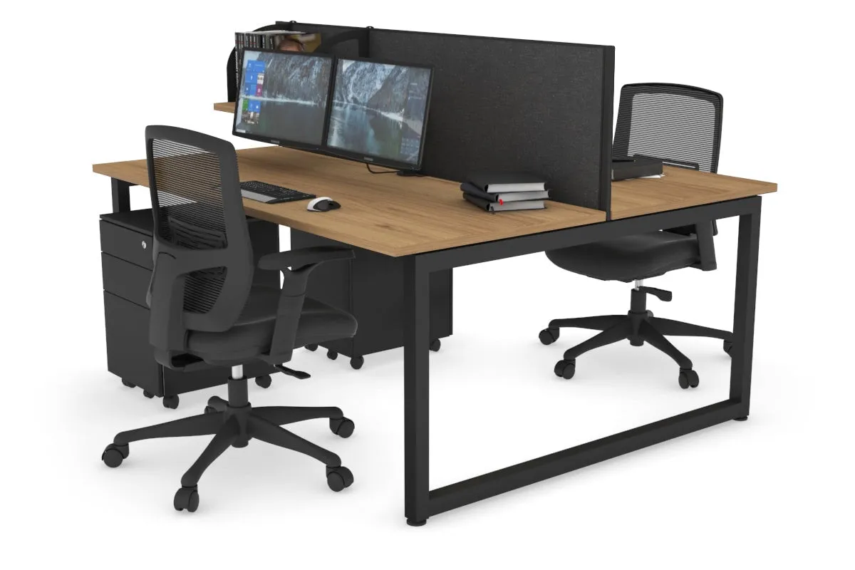 Quadro Loop Legs 2 Person Office Workstation [1800L x 700W]