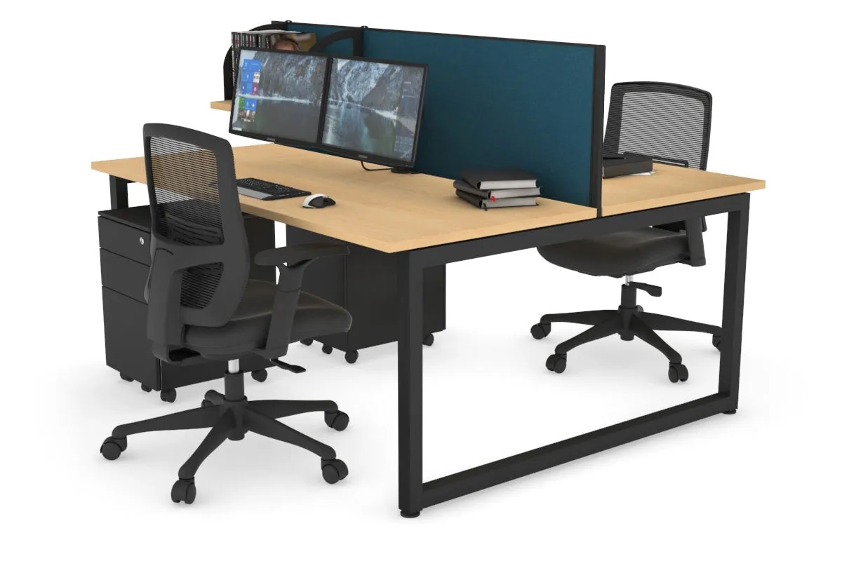 Quadro Loop Legs 2 Person Office Workstation [1800L x 700W]