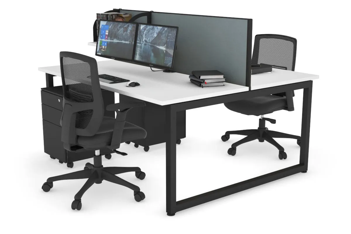 Quadro Loop Legs 2 Person Office Workstation [1800L x 700W]