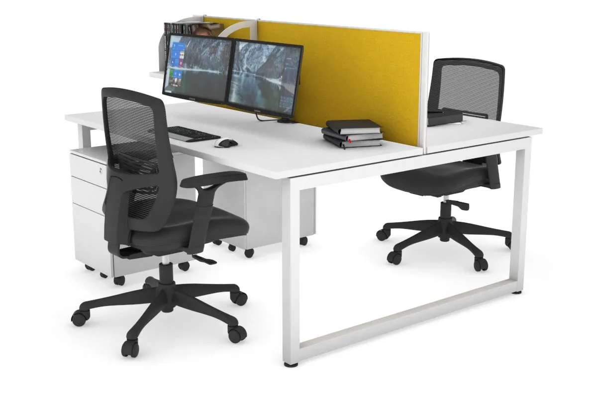 Quadro Loop Legs 2 Person Office Workstation [1800L x 700W]