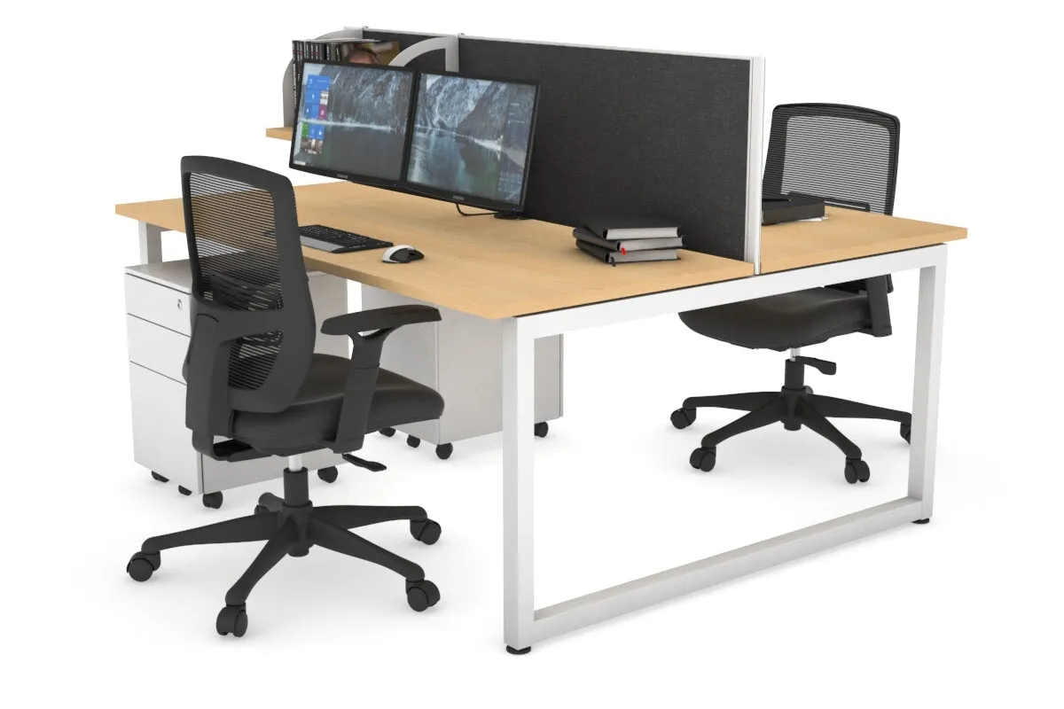 Quadro Loop Legs 2 Person Office Workstation [1800L x 700W]