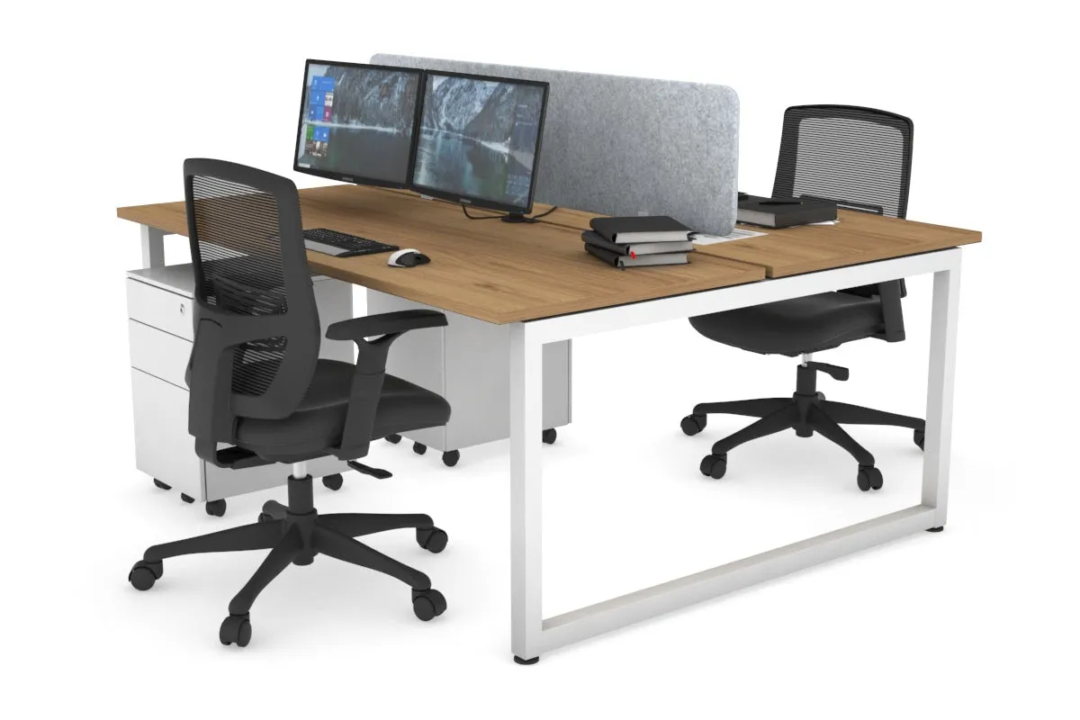 Quadro Loop Legs 2 Person Office Workstation [1800L x 700W]