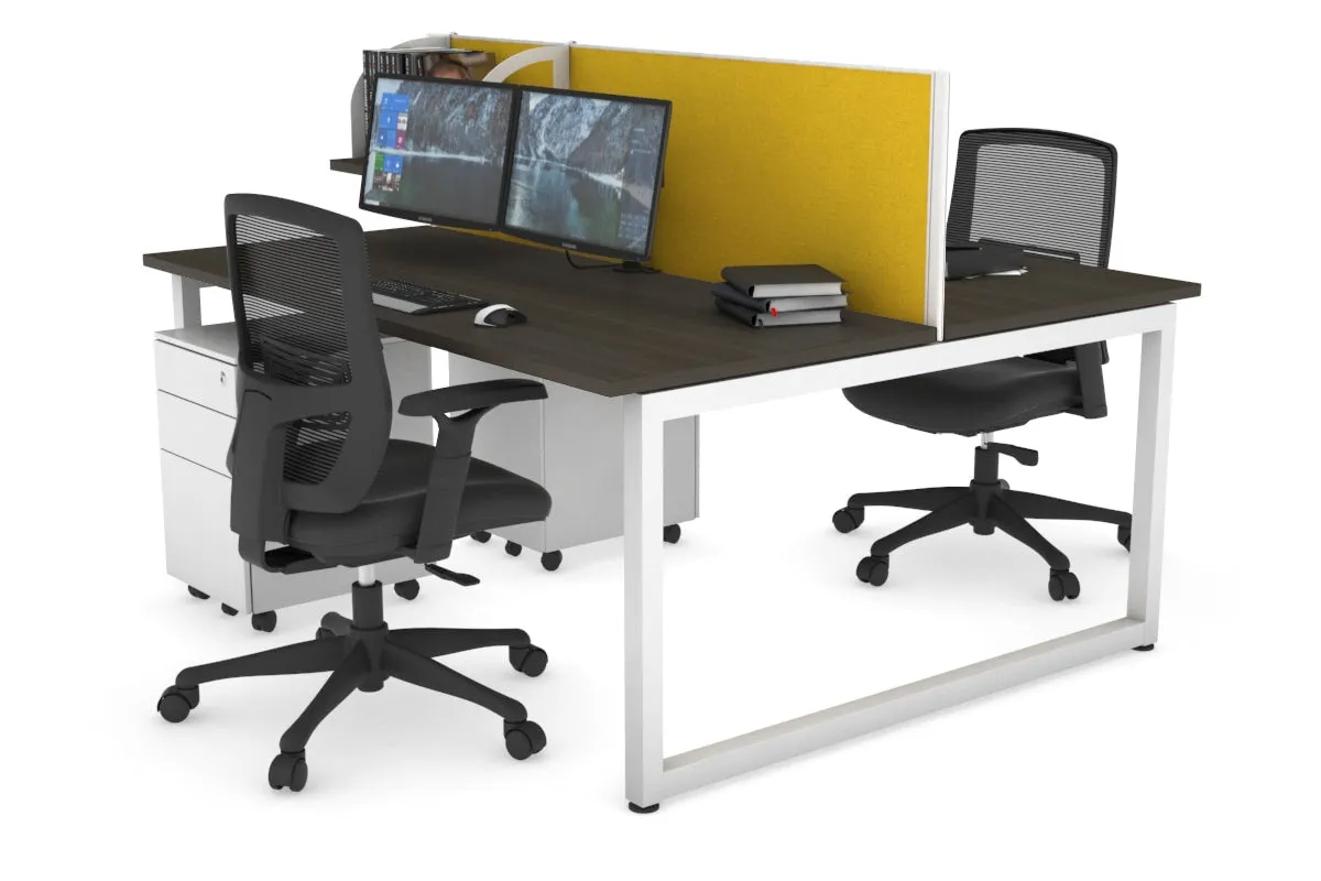 Quadro Loop Legs 2 Person Office Workstation [1800L x 700W]