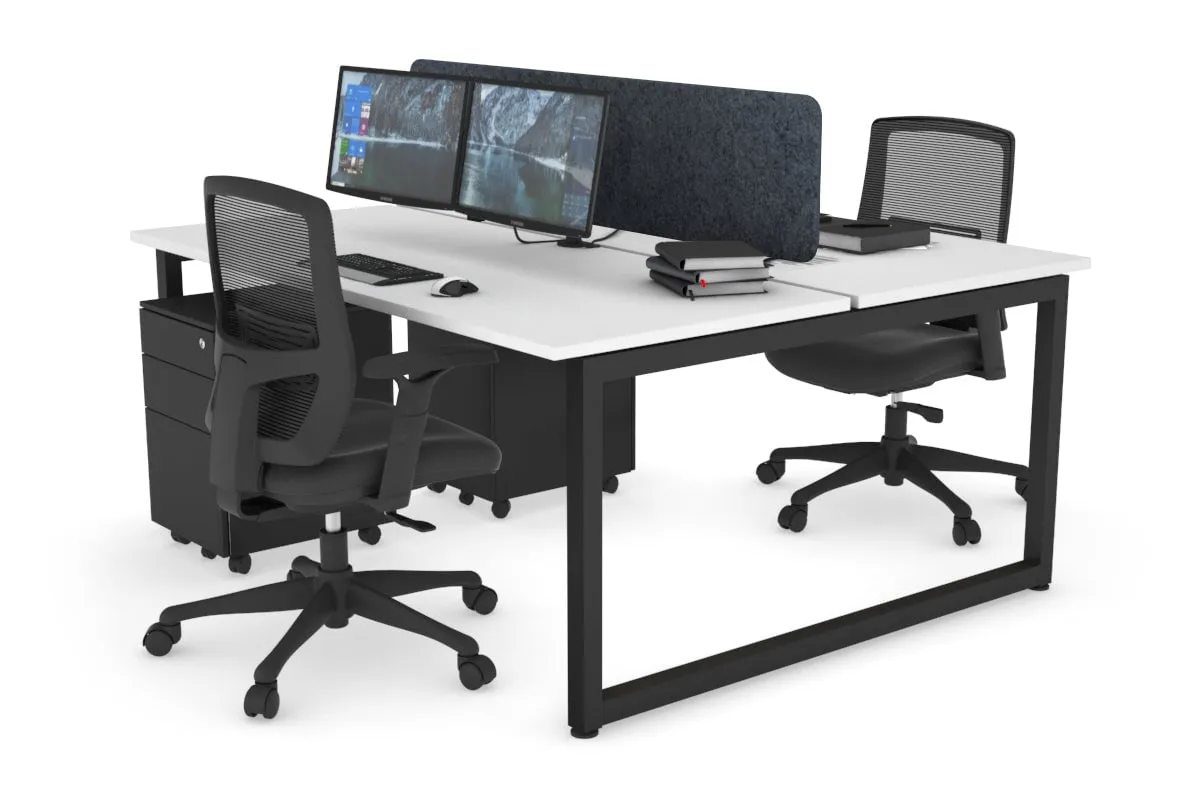 Quadro Loop Legs 2 Person Office Workstation [1800L x 700W]