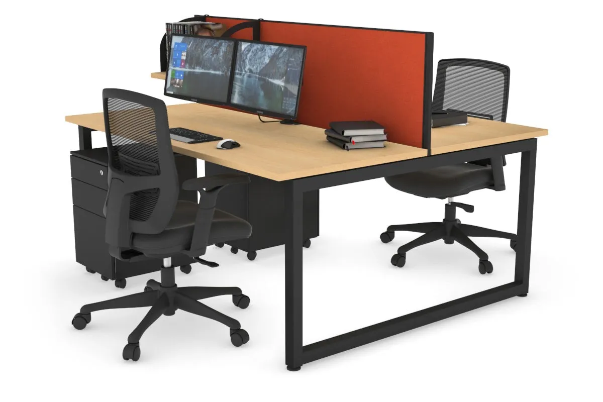 Quadro Loop Legs 2 Person Office Workstation [1800L x 700W]