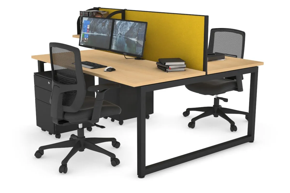 Quadro Loop Legs 2 Person Office Workstation [1800L x 700W]