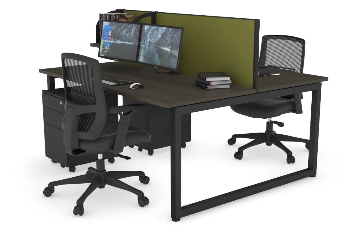 Quadro Loop Legs 2 Person Office Workstation [1800L x 700W]