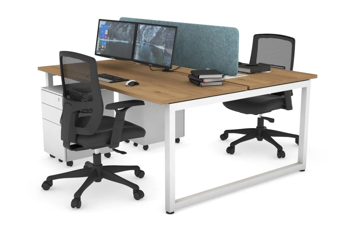 Quadro Loop Legs 2 Person Office Workstation [1800L x 700W]