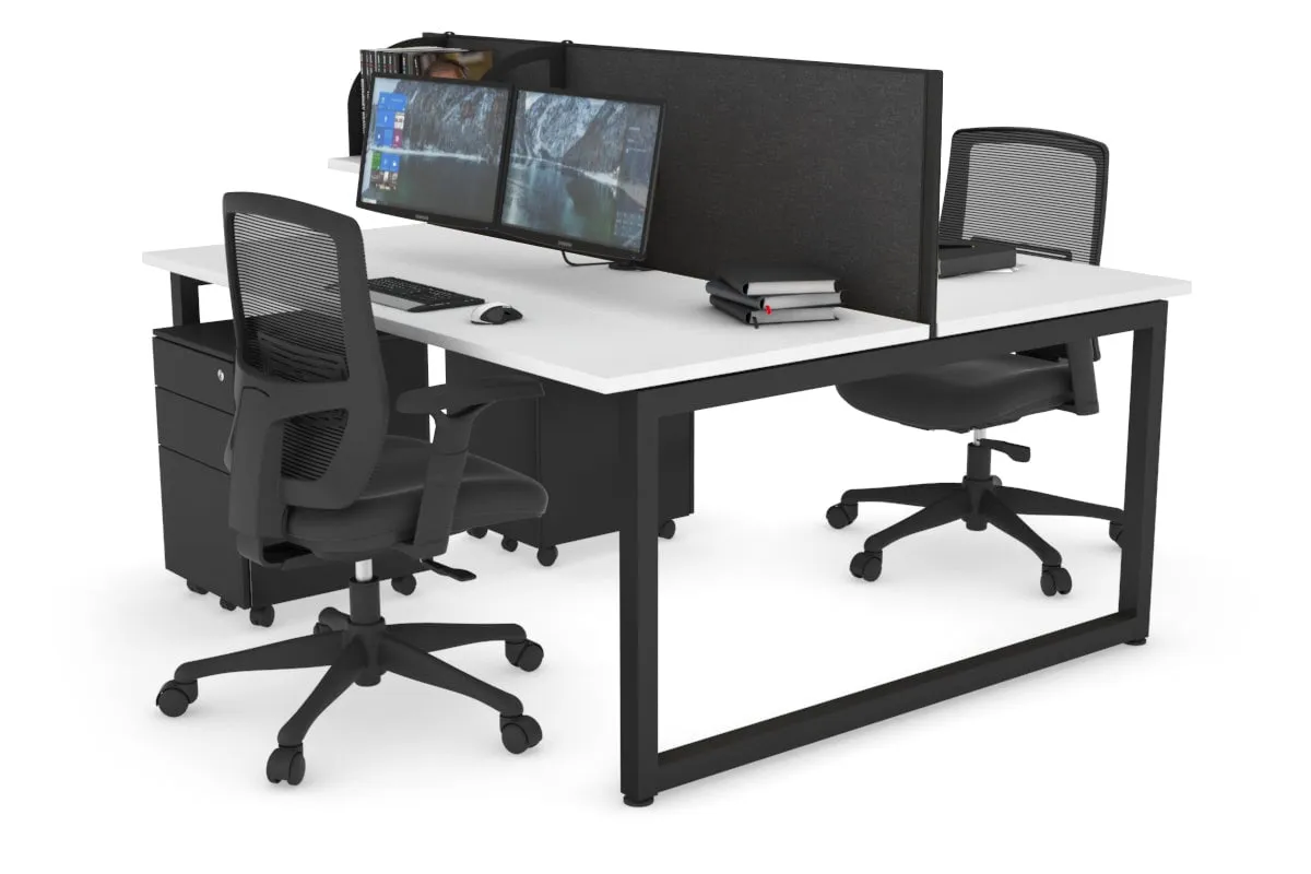 Quadro Loop Legs 2 Person Office Workstation [1800L x 700W]