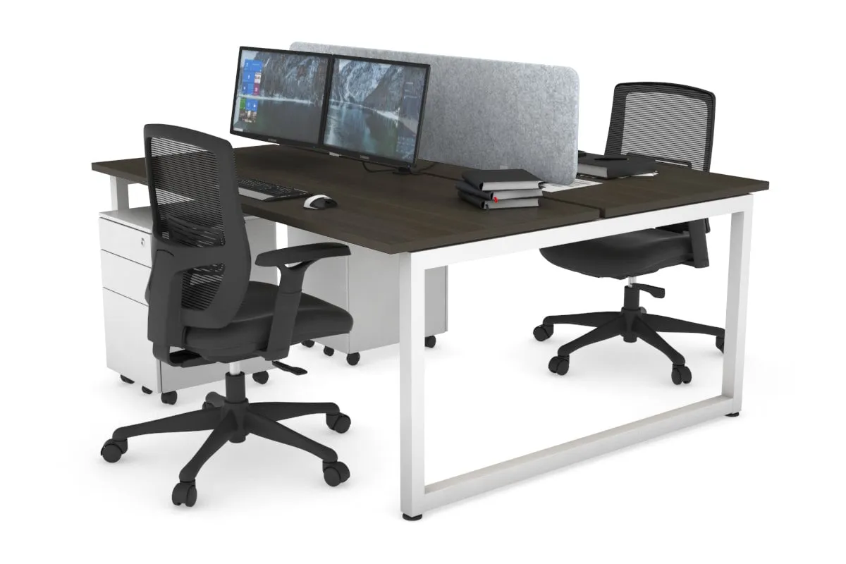 Quadro Loop Legs 2 Person Office Workstation [1800L x 700W]