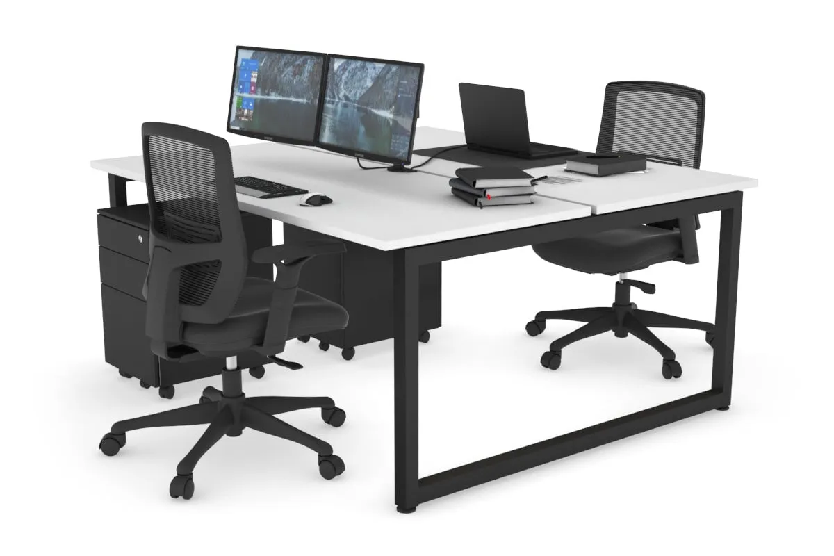 Quadro Loop Legs 2 Person Office Workstation [1800L x 700W]