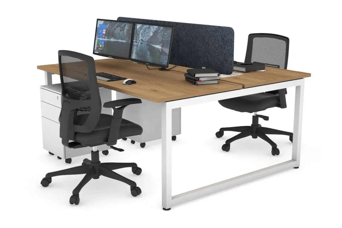 Quadro Loop Legs 2 Person Office Workstation [1800L x 700W]