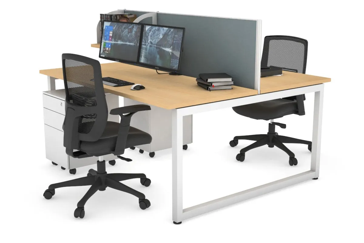 Quadro Loop Legs 2 Person Office Workstation [1800L x 700W]