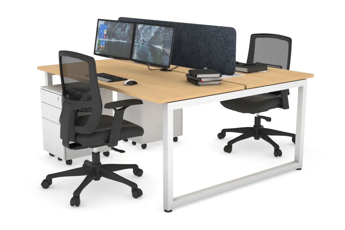 Quadro Loop Legs 2 Person Office Workstation [1800L x 700W]