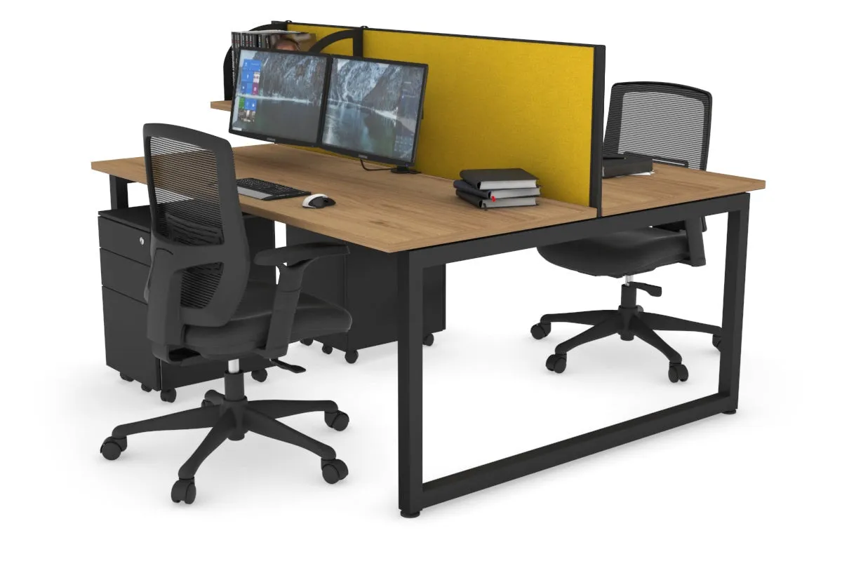 Quadro Loop Legs 2 Person Office Workstation [1800L x 700W]