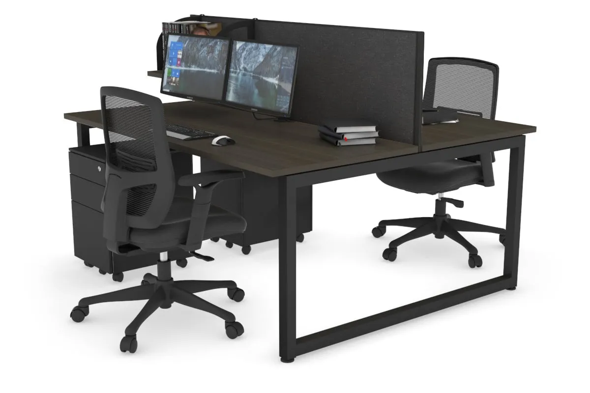 Quadro Loop Legs 2 Person Office Workstation [1800L x 700W]