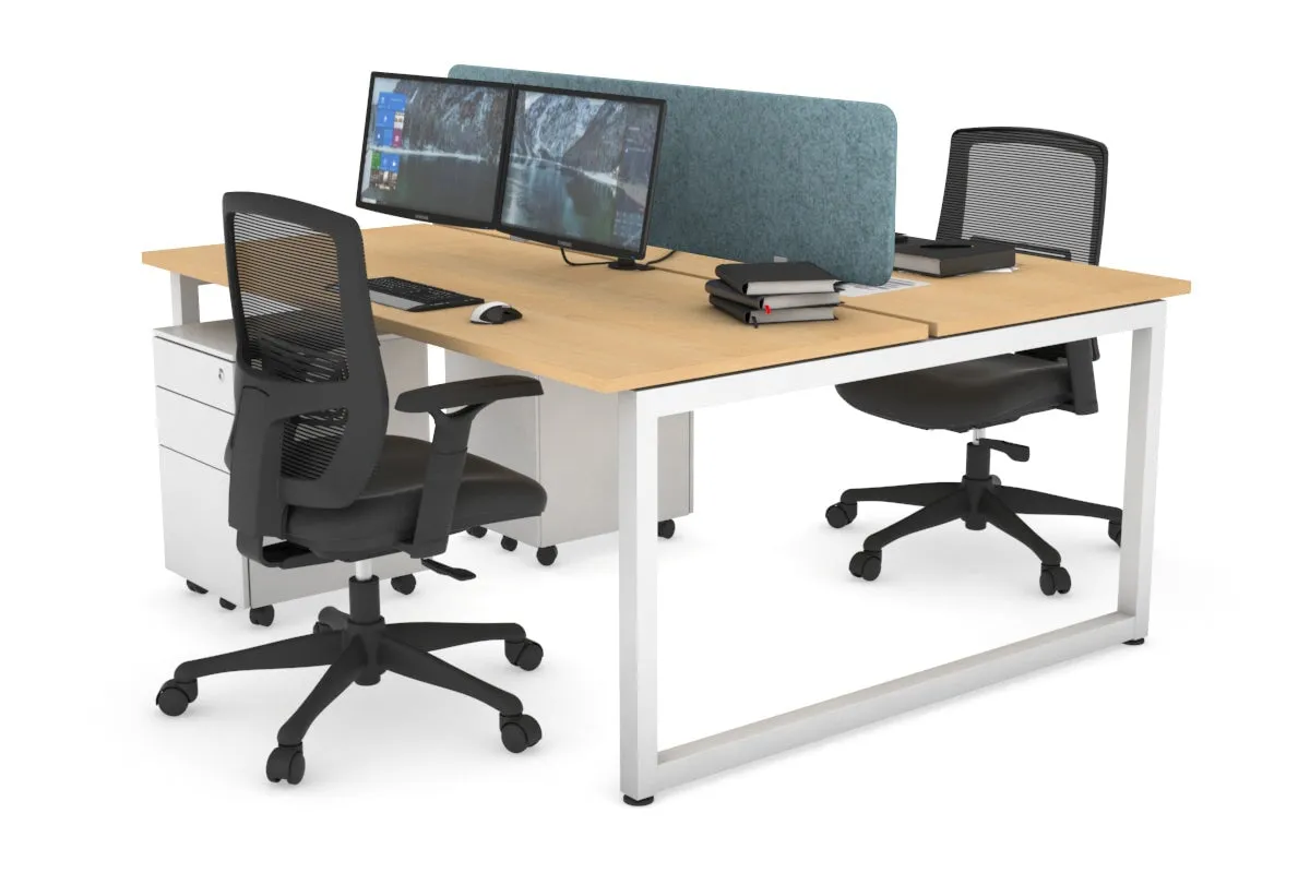 Quadro Loop Legs 2 Person Office Workstation [1800L x 700W]