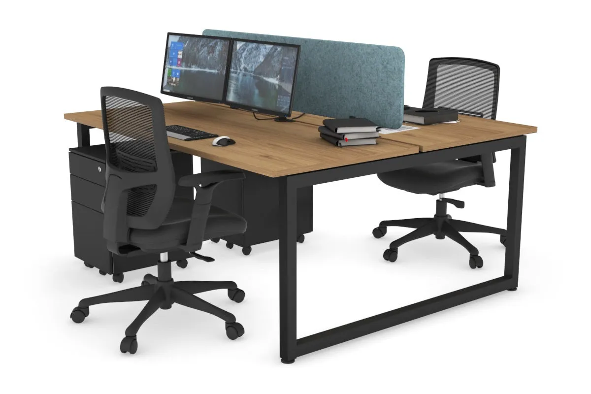 Quadro Loop Legs 2 Person Office Workstation [1800L x 700W]