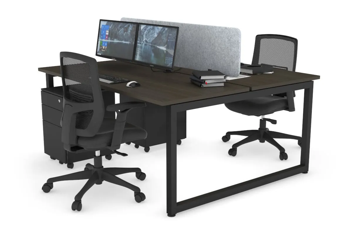 Quadro Loop Legs 2 Person Office Workstation [1800L x 700W]