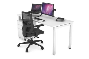 Quadro Square Legs Office Desk [1200L x 700W]