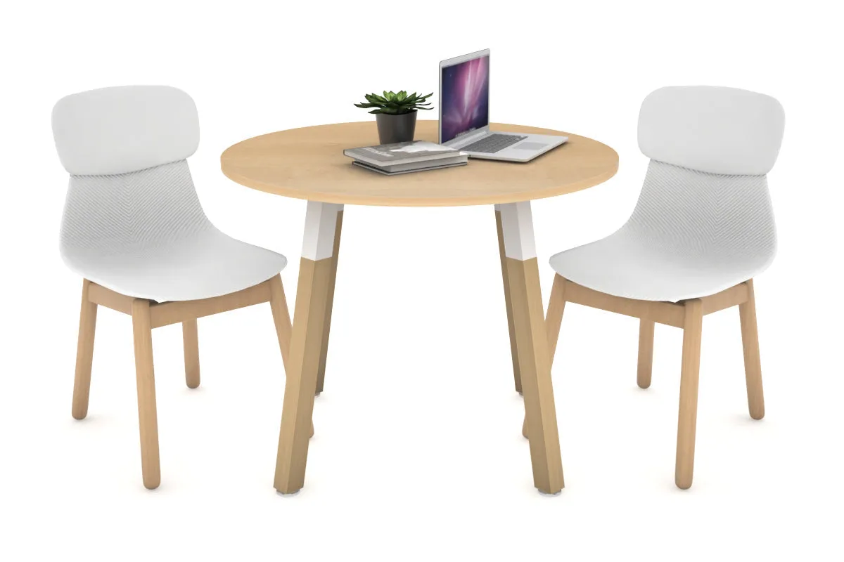 Quadro Wood Legs Round Table [800 mm]