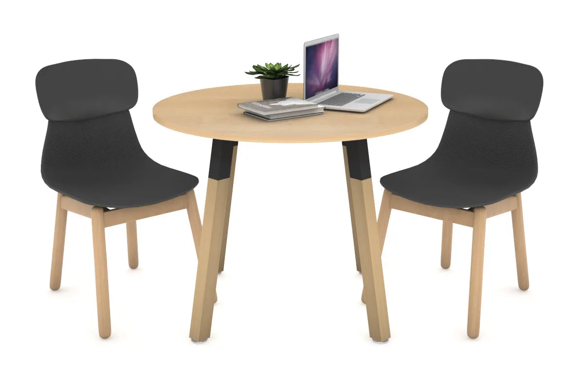 Quadro Wood Legs Round Table [800 mm]