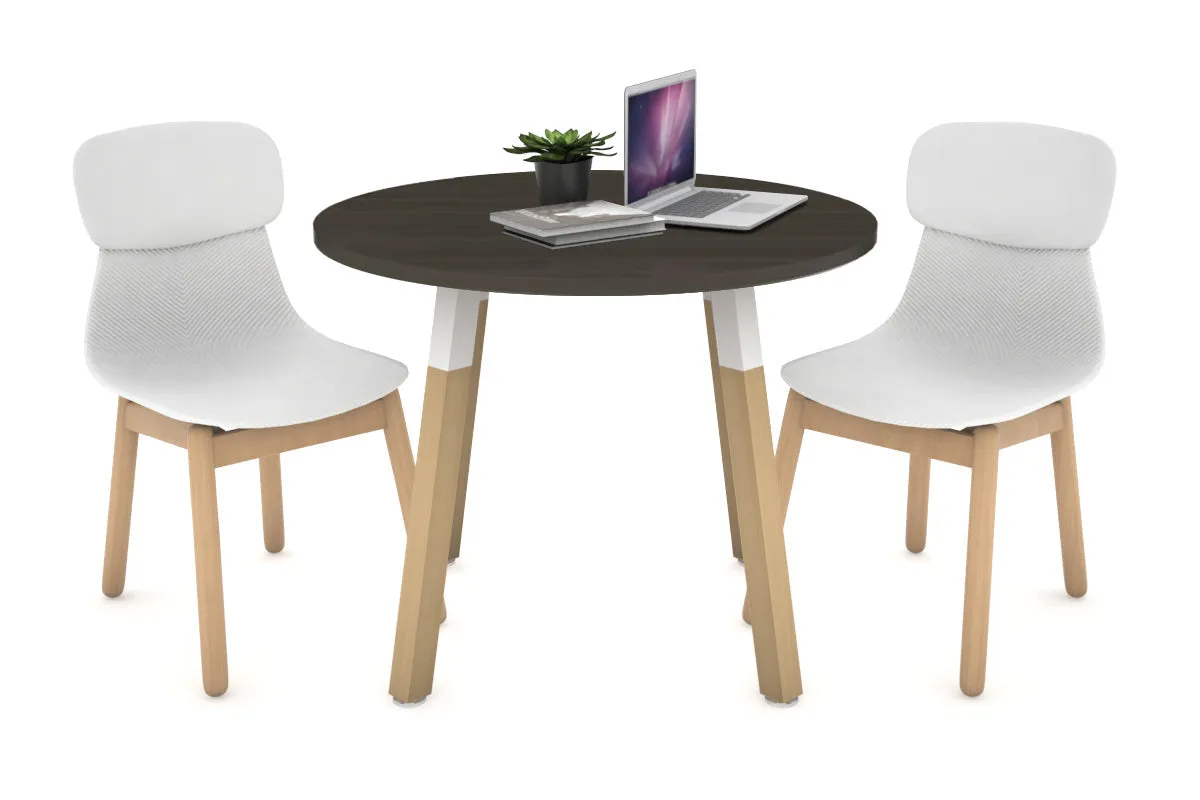 Quadro Wood Legs Round Table [800 mm]