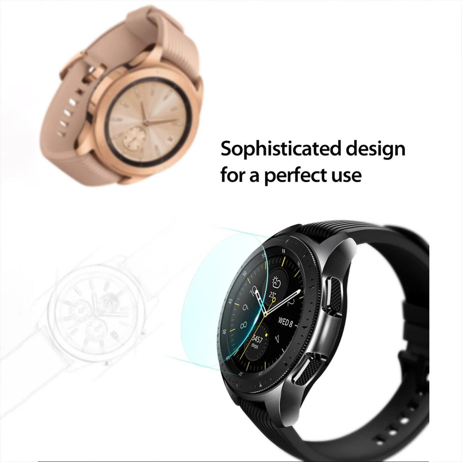 Ringke Galaxy Watch 3 45mm Screen Protector Tempered Glass