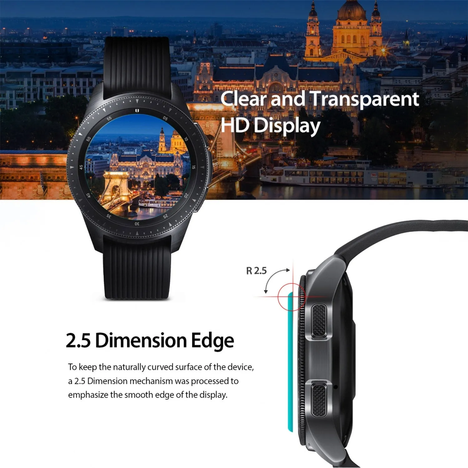 Ringke Galaxy Watch 3 45mm Screen Protector Tempered Glass