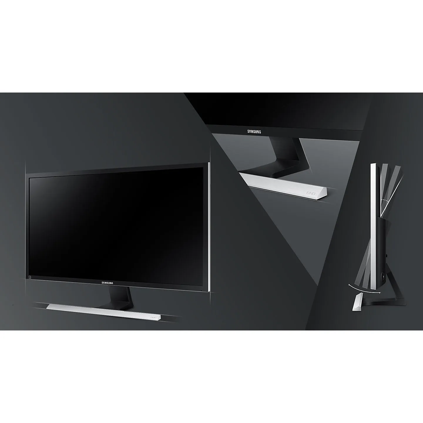 Samsung U28E510D 28" LCD Monitor - 16:9 - 1 ms - 3840 x 2160 - 1 Billion Colors - 370 Nit - 1,000:1 - 4K UHD - HDMI - DisplayPort - 45 W - High Glossy Black, Silver