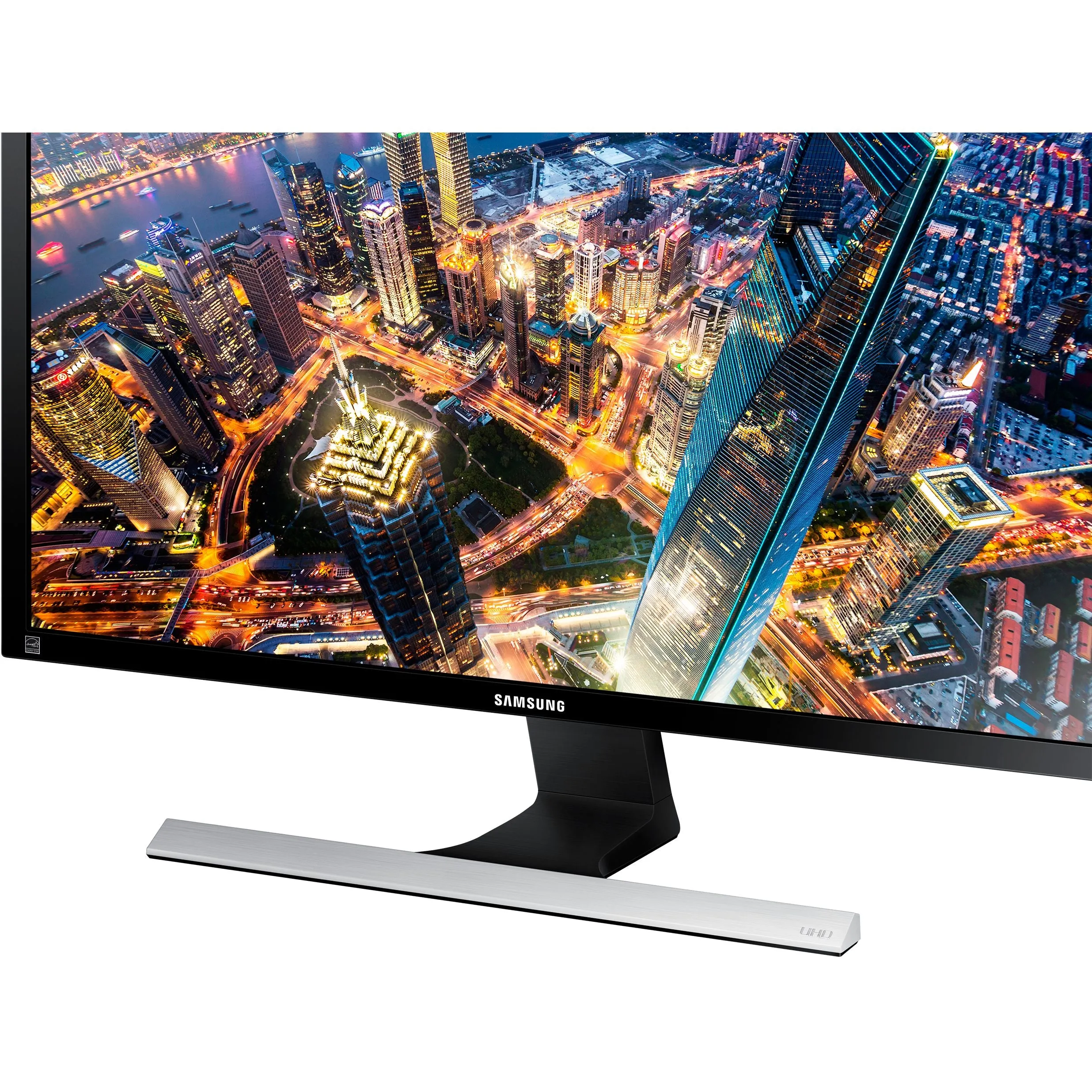 Samsung U28E510D 28" LCD Monitor - 16:9 - 1 ms - 3840 x 2160 - 1 Billion Colors - 370 Nit - 1,000:1 - 4K UHD - HDMI - DisplayPort - 45 W - High Glossy Black, Silver