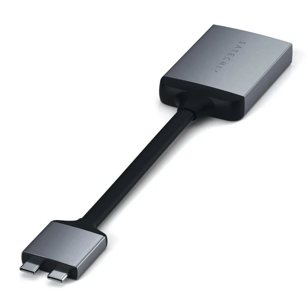 Satechi USB-C Dual HDMI Adaptor - Silver