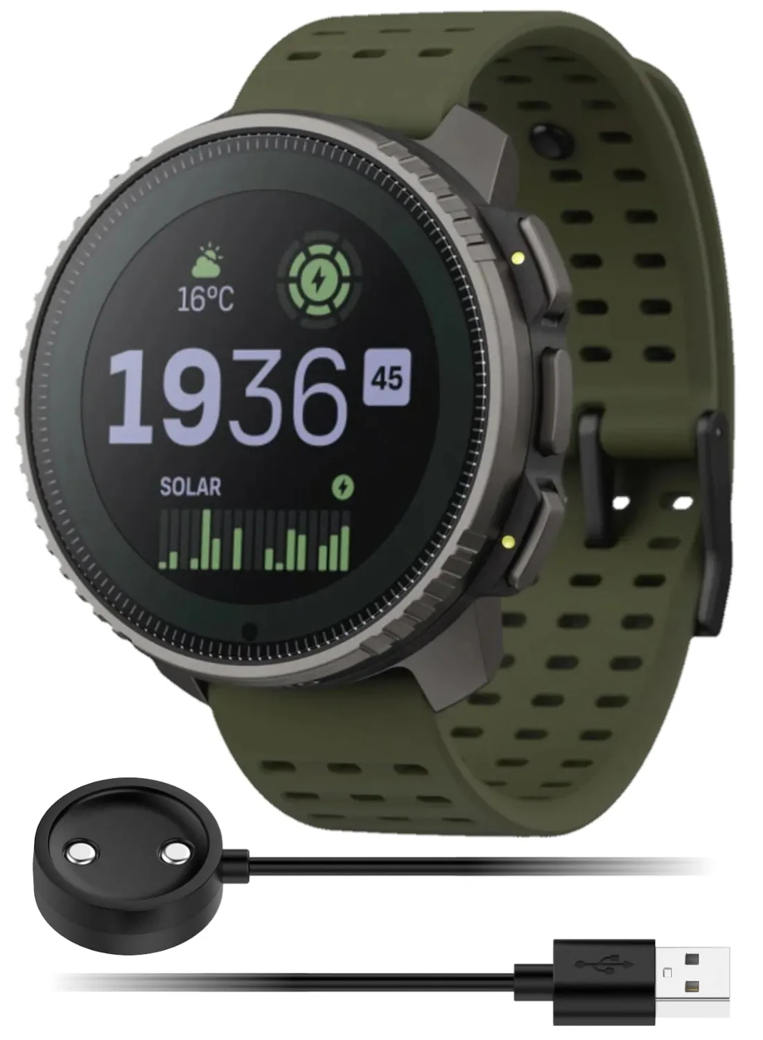 SUUNTO Vertical Adventure GPS Watch, Large Screen, Offline Maps, Solar Charging with Wearable4U Power Bank SQ Bundle