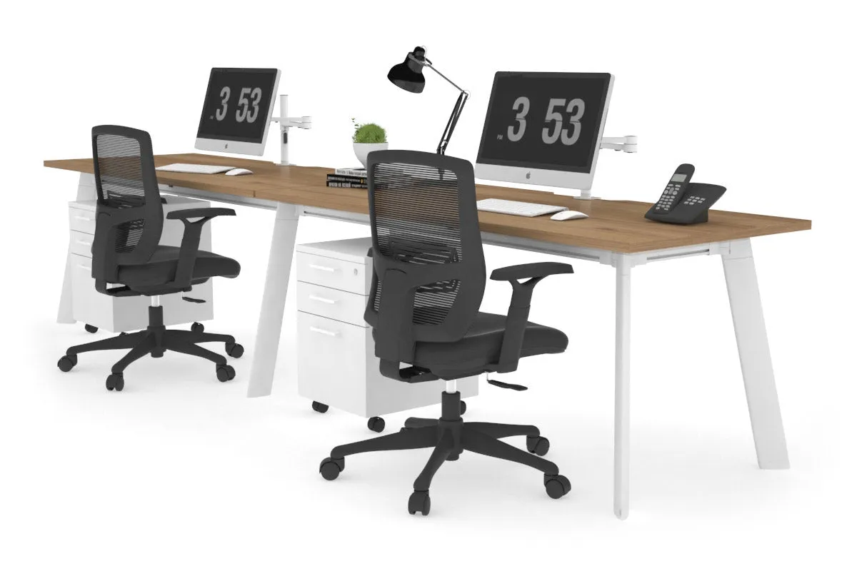 Switch - 2 Person Office Workstation Run [1800L x 800W with Cable Scallop]