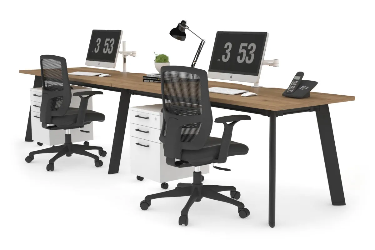 Switch - 2 Person Office Workstation Run [1800L x 800W with Cable Scallop]