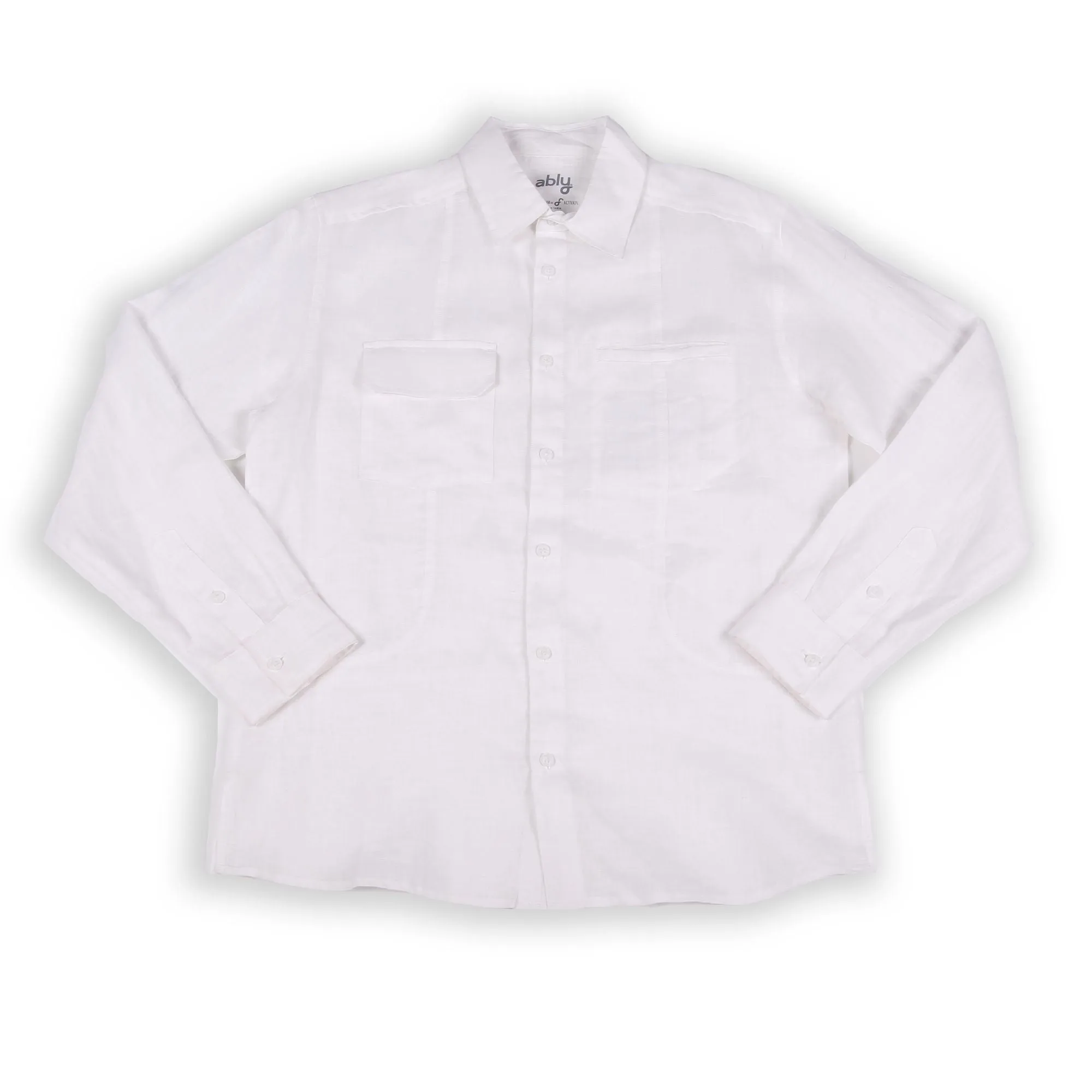 Tropic Breeze | Men's Long Sleeve Linen Shirt