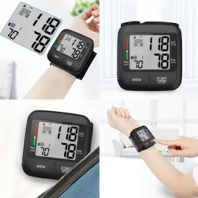 US LCD Digital Blood Pressure Monitor BP Cuff Gauge Automatic Machine Test Wrist