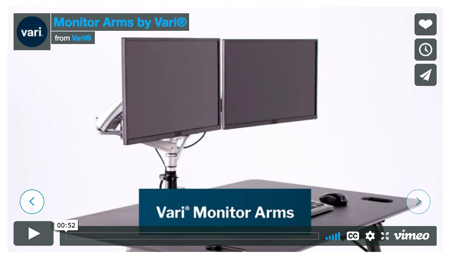 Vari® Single-Monitor Arm