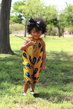 Yellow with Blue Jumpsuit